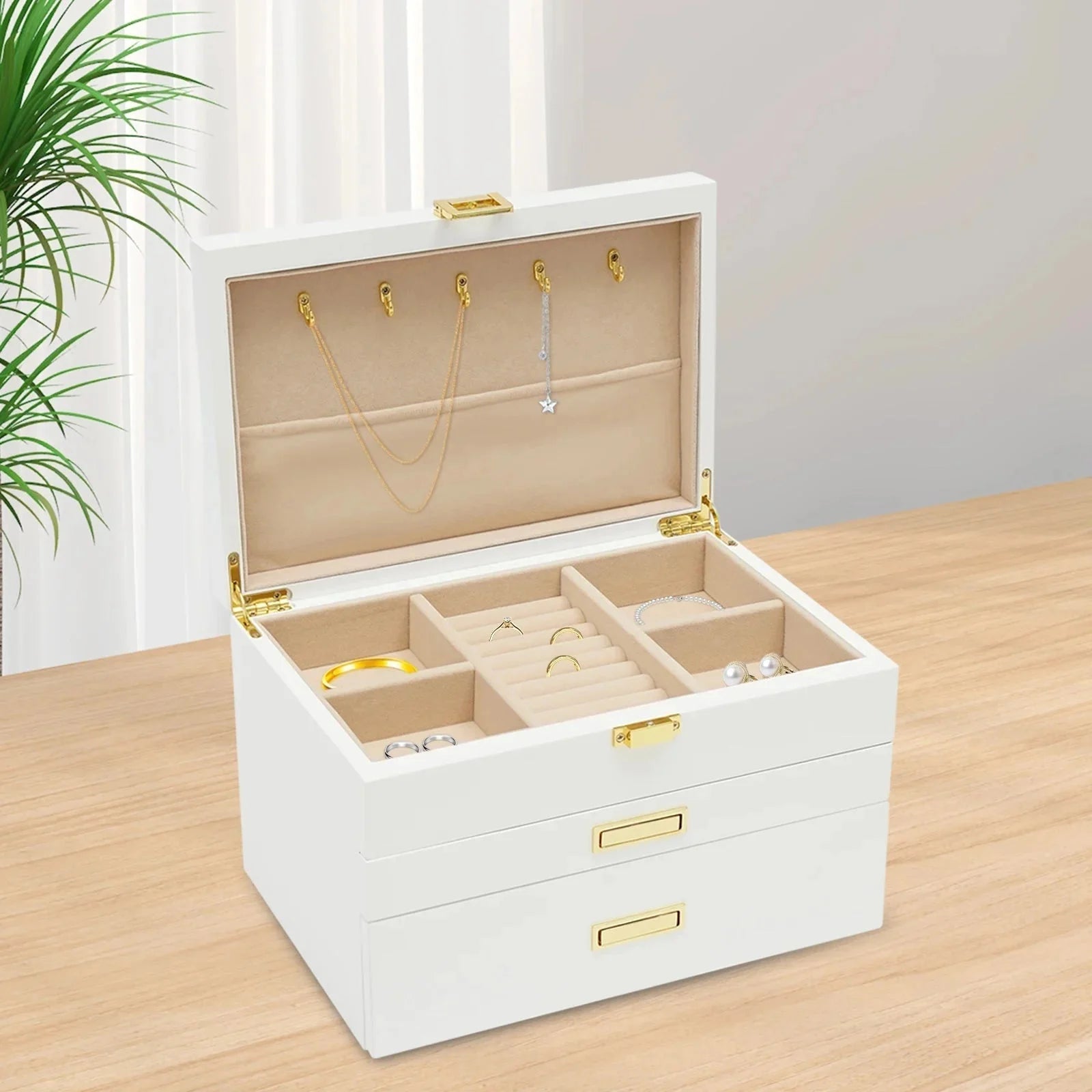 Schmuckkästchen Holz Weiß