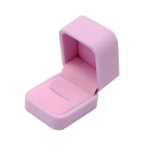 Schmuckkästchen Samt Rosa 1
