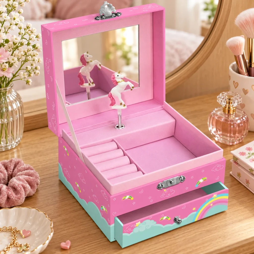 Schmuckkästchen Für Kinderschmuck – Innenansicht 2