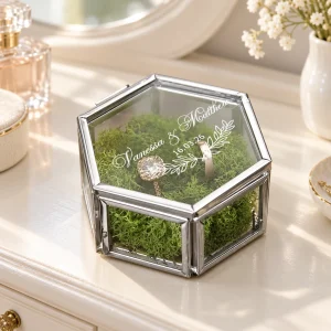 Schmuckkästchen Glas Silber – Innenansicht 1